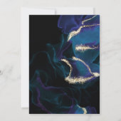 Invitation Mariage | Cobalt Bleu Violet Encre D'Alcool (Dos)