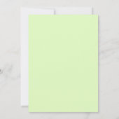 Invitation Mariage Cobalt Chartreuse Feuillu (Dos)