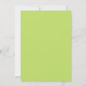 Invitation Mariage Cobalt Lime Fleur (Dos)