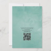 Invitation Mariage Code QR Anémone Eucalyptus Campagnard Rust (Dos)