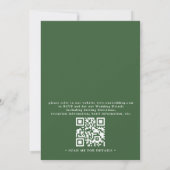 Invitation Mariage Code QR Boho Tournesols Bois de Cerf Rusti (Dos)
