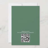 Invitation Mariage Code QR Budget Arbre Rustique Forêt de Mon (Dos)