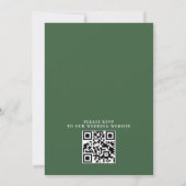 Invitation Mariage Code QR Budget Fleurs Tropicales Aquarelle (Dos)