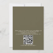 Invitation Mariage Code QR Budget Tropical Boho Palmiers (Dos)