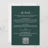 Invitation Mariage Code QR Calligraphie Élégante Lac de Monta (Dos)