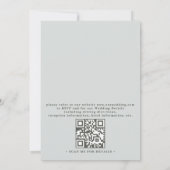 Invitation Mariage code QR Campagne Rustique Collines Ondulan (Dos)