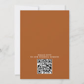 Invitation Mariage code QR de jardin de fleurs sauvages bohèm (Dos)