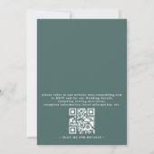 Invitation Mariage Code QR Élégant Rustique à Verdure d'Eucal (Dos)