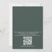 Invitation Mariage Code QR Élégant Rustique Eucalyptus Boho (Dos)