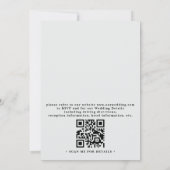 Invitation Mariage Code QR Élégant Rustique Eucalyptus Verdur (Dos)