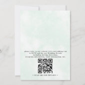 Invitation Mariage Code QR Eucalyptus Lavande Aquarelle (Dos)