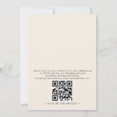 Invitation Mariage Code QR Floral de Fleur Sauvage Bohème Min (Dos)