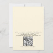 Invitation Mariage code qr floral herbe boho aquarelle séchée (Dos)