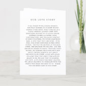 Invitation Mariage Code QR Formel Classique Intemporel (Dos)