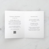 Invitation Mariage Code QR Formel Classique Intemporel (Intérieur)