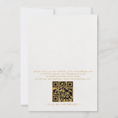 Invitation Mariage Code QR Mer Palmier Plage Tropicale (Dos)