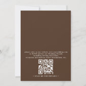 Invitation Mariage Code QR Pays Rustique Chevaux Sauvages de (Dos)