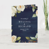 Invitation Mariage Code QR Pot Mason Roses Blanches Bleu Mari (Devant)