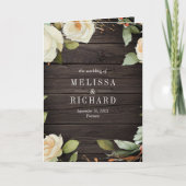 Invitation Mariage Code QR Pot Mason Roses Blanches Bois Rust (Devant)