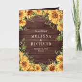 Invitation Mariage Code QR Pot Mason Tournesols Bois Rustique (Devant)