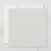 Invitation Mariage Coeur Script Eucalyptus Verdure (Dos)