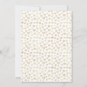 Invitation Mariage coeurs d'or (Dos)