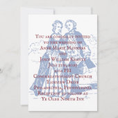 Invitation Mariage colonial-américain (Devant)