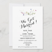 Invitation Mariage coloré Dainty Fleurs sauvages (Devant)