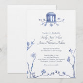 Invitation MARIAGE commémoratif de guerre du DC - Holly & Jam (Devant / Derrière)