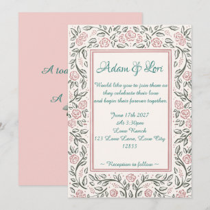 Invitation Mariage commence aujourd'hui pour toujours