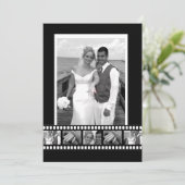 Invitation Mariage concepteur personnalisé de bande (Debout devant)