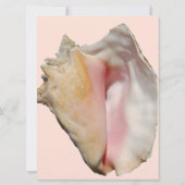 Invitation Mariage Conch Seashell (Dos)