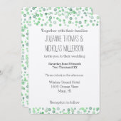 Invitation Mariage Confetti à l'aquarelle (Devant / Derrière)