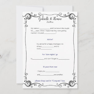 Invitation Mariage Conseils et commentaires Cadre de Filigree