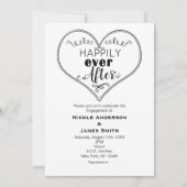 Invitation Mariage Conte de Fées Moderne Happily Ever After (Devant)