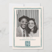 Invitation Mariage contemporain funky dessiné à la main (Dos)