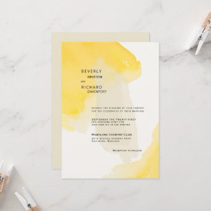 Invitation Mariage Contemporain II avec Tourbillon de Peintur