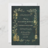 Invitation Mariage Contes de Fées Lanterne Verte Fée (Devant)