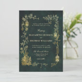 Invitation Mariage Contes de Fées Lanterne Verte Fée (Debout devant)