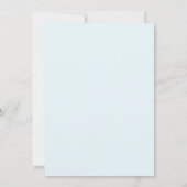 Invitation Mariage Coquelicot Azur (Dos)