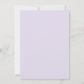 Invitation Mariage Coquelicot Orange Lilas (Dos)