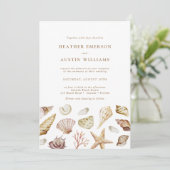 Invitation Mariage Coquillage (Debout devant)
