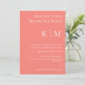 Invitation mariage-Corail rose- (Debout devant)