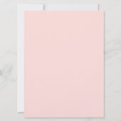 Invitation Mariage Coral Floral cadre géométrique or (Dos)