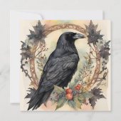 Invitation Mariage corbeau (Dos)