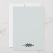 Invitation Mariage Cornflower Blue & Copper (Dos)