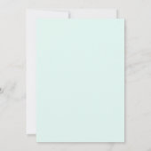 Invitation Mariage côtier turquoise vibrant (Dos)