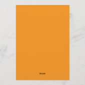 Invitation Mariage Coucher de Soleil Orange (Dos)