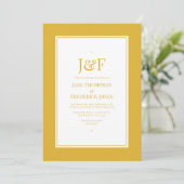 Invitation Mariage Couleur Cadran Solaire (Debout devant)