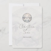 Invitation Mariage couleur neutre Dolphin moderne (Devant)